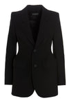 single-breasted blazer in hourglass wool twill