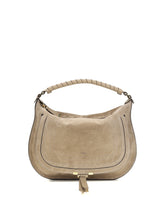 CHLOÉ OS marcie suede leather shoulder bag