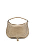 CHLOÉ OS marcie suede leather shoulder bag