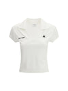 cotton logo polo
