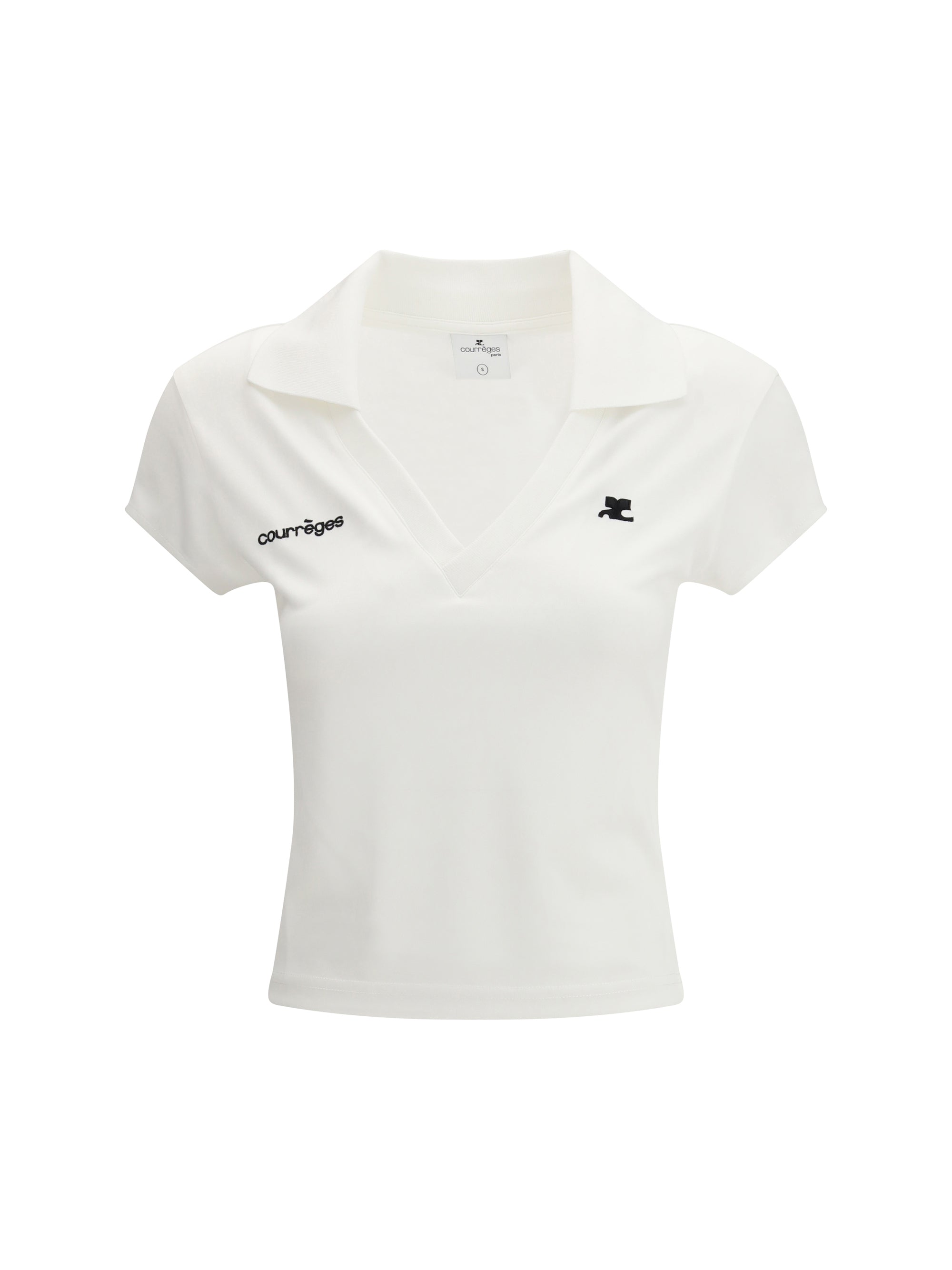 cotton logo polo