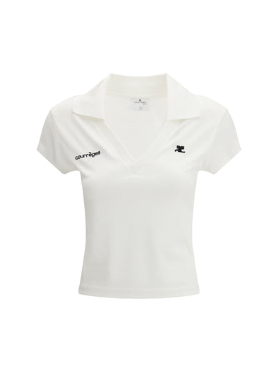 cotton logo polo