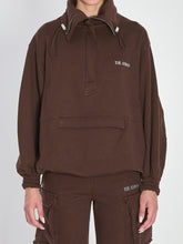 THE ATTICO 38 brown anorak sweatshirt