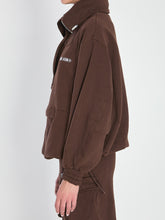 THE ATTICO 38 brown anorak sweatshirt