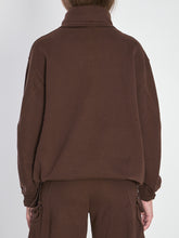 THE ATTICO 38 brown anorak sweatshirt