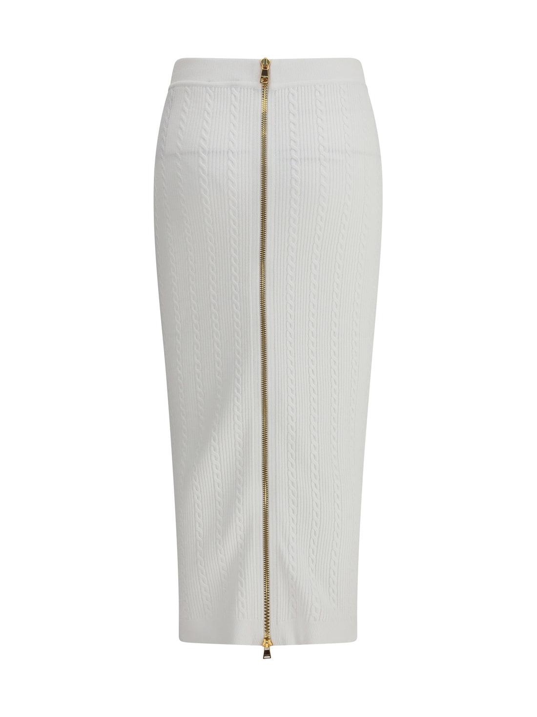 BALMAIN 34 knit midi skirt