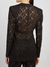 lace jacket with slits