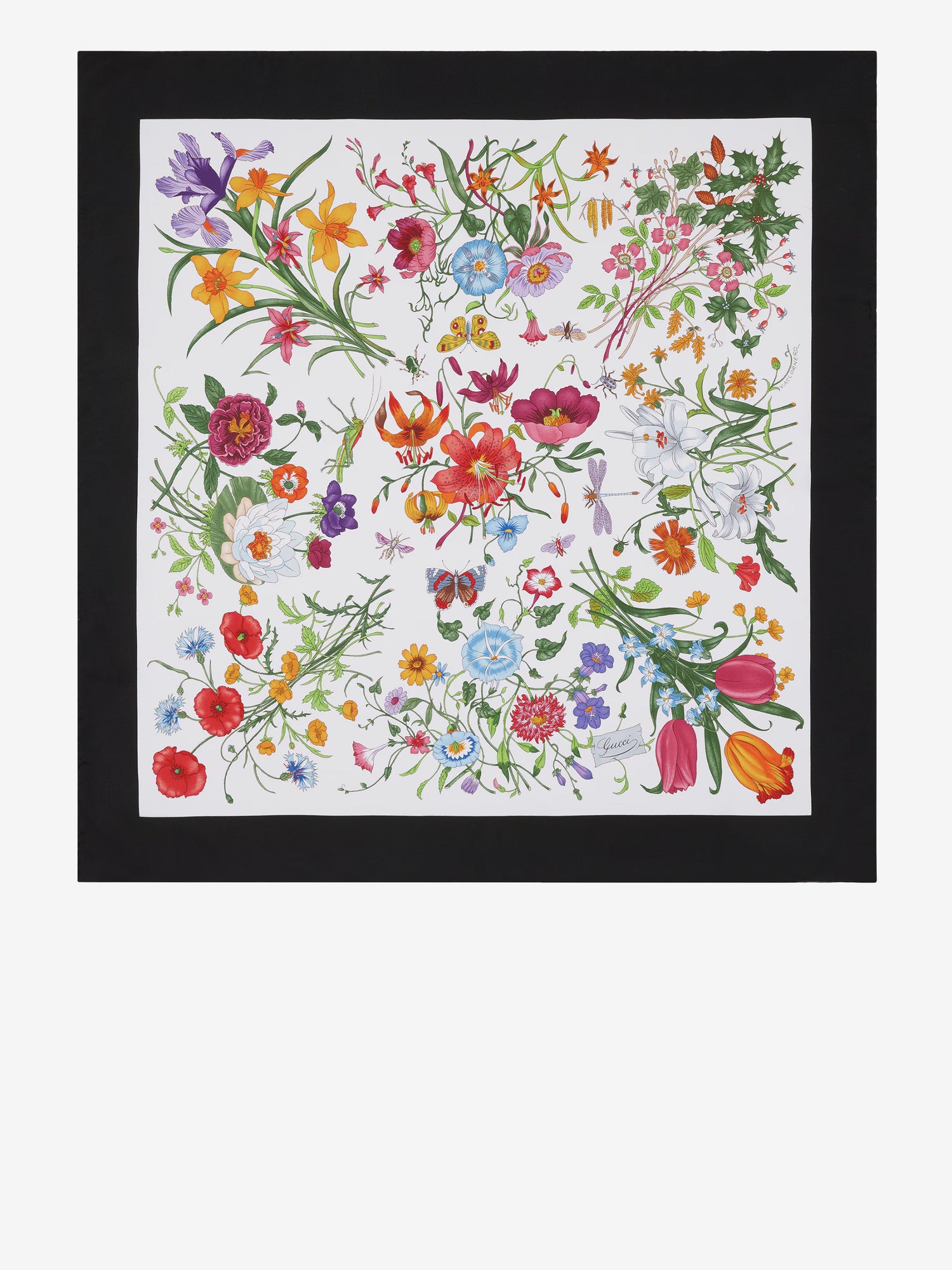 GUCCI OS flora print carré