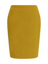 SAINT LAURENT 38 satin pencil skirt