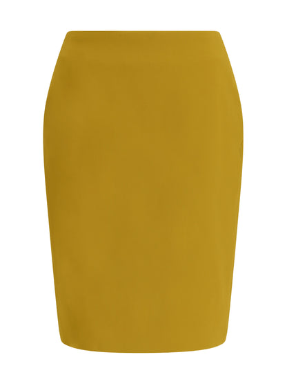 SAINT LAURENT 38 satin pencil skirt
