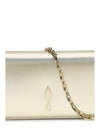 bettina clutch in laminated leather
