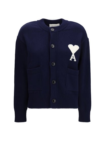AMI PARIS L crewneck cardigan