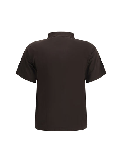MARGIELA L semi-sheer polo shirt