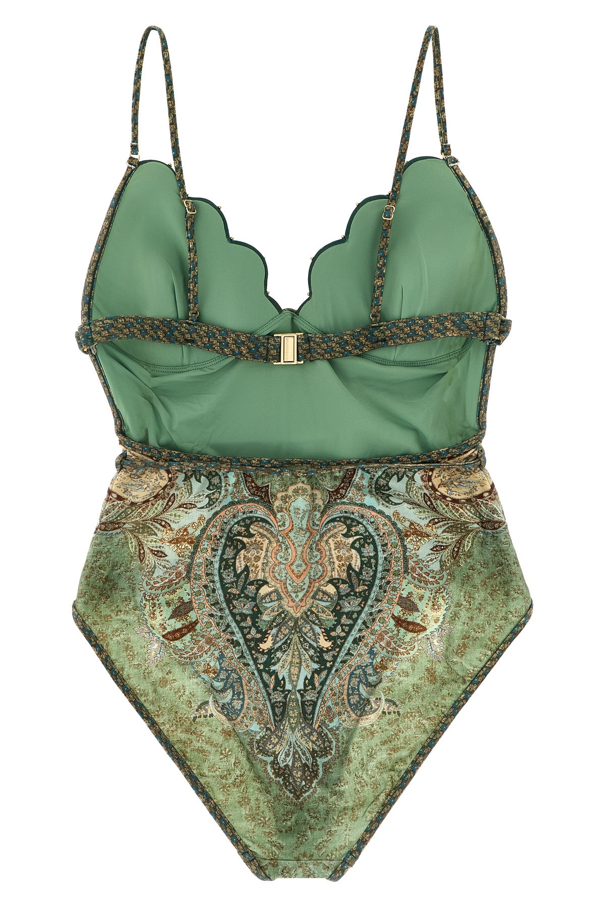 wanderlust one-piece swimsuit in tapestry multi print technical fabric
