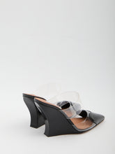 ALAIA 36 le coeur wedge mules