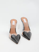 ALAIA 36 le coeur wedge mules