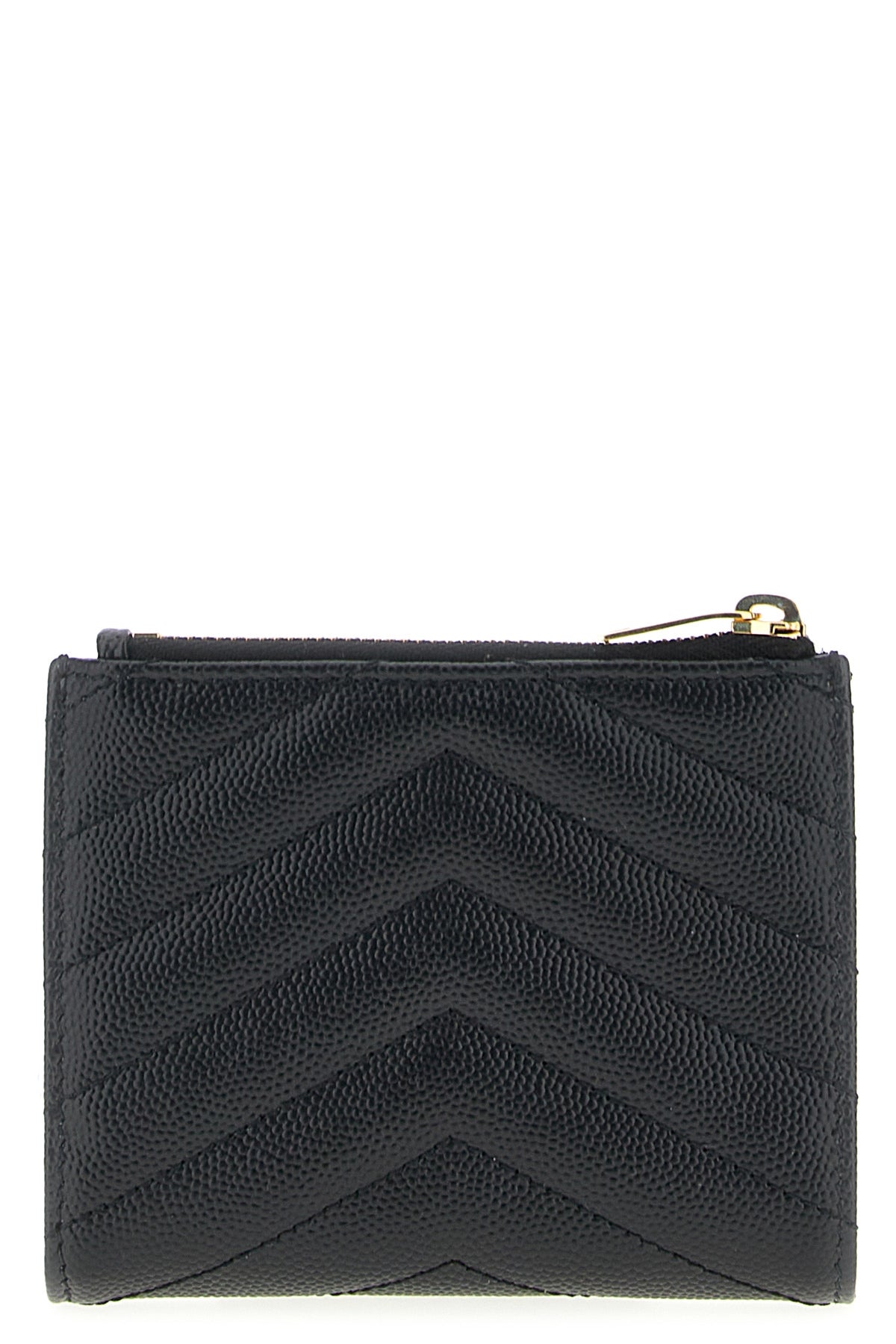 quilted grain de poudre embossed leather wallet