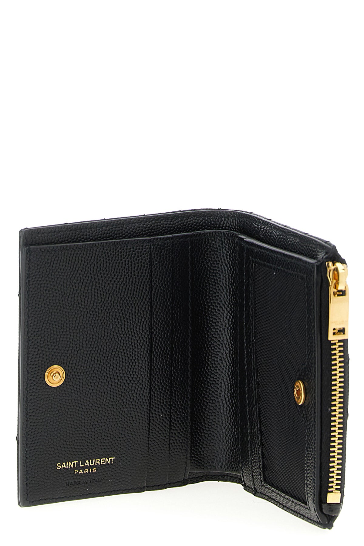 quilted grain de poudre embossed leather wallet