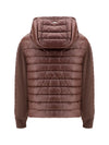 down jacket with wool sleeves