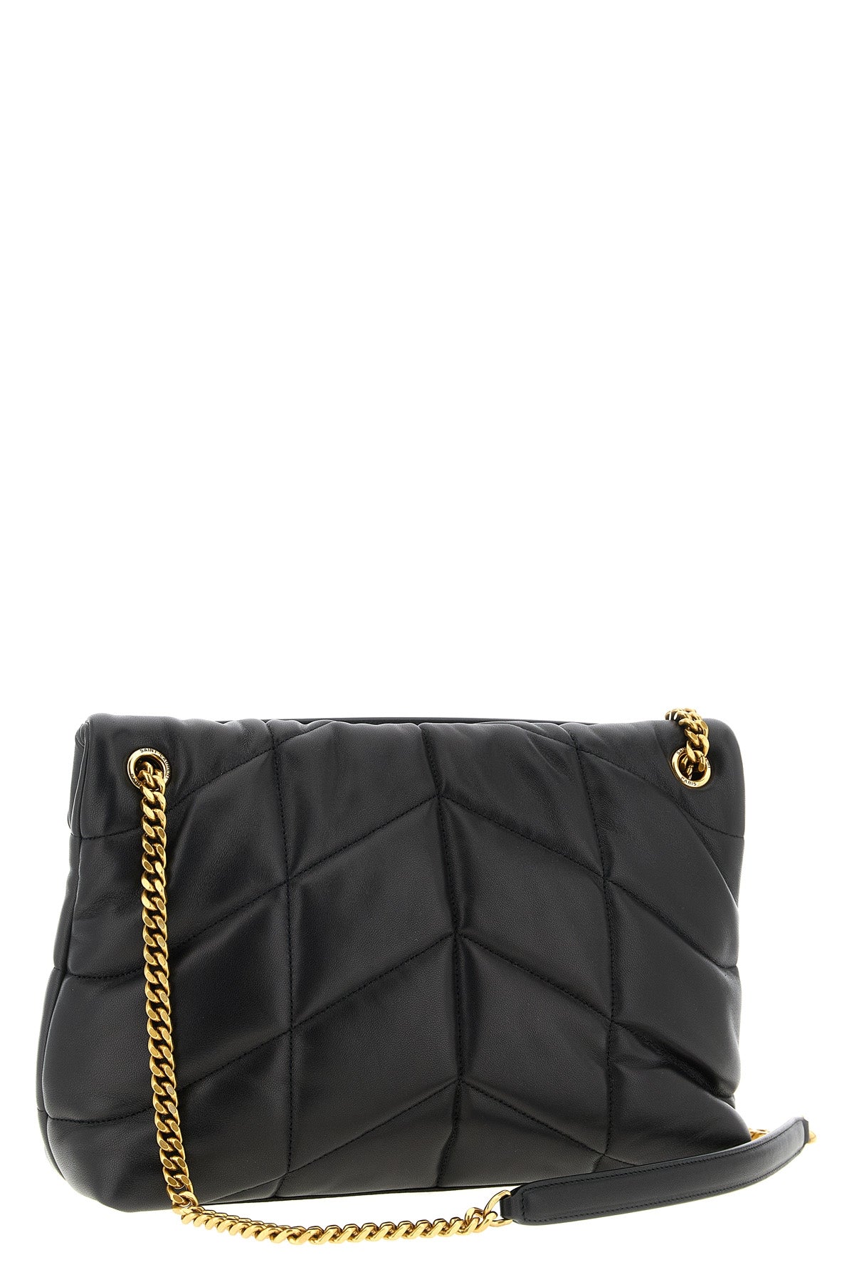 loulou puffer medium shoulder bag in calf leather