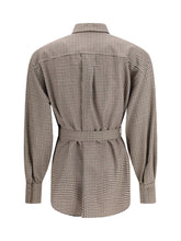 BRUNELLO CUCINELLI M checked virgin wool shirt