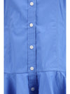 cotton shirt dress with balloon skirt