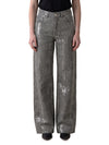 jeans with sequin embroidery