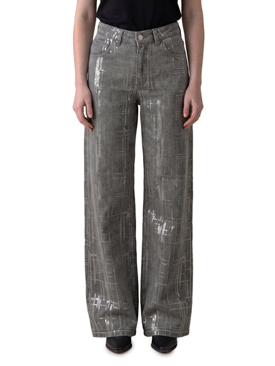 jeans with sequin embroidery