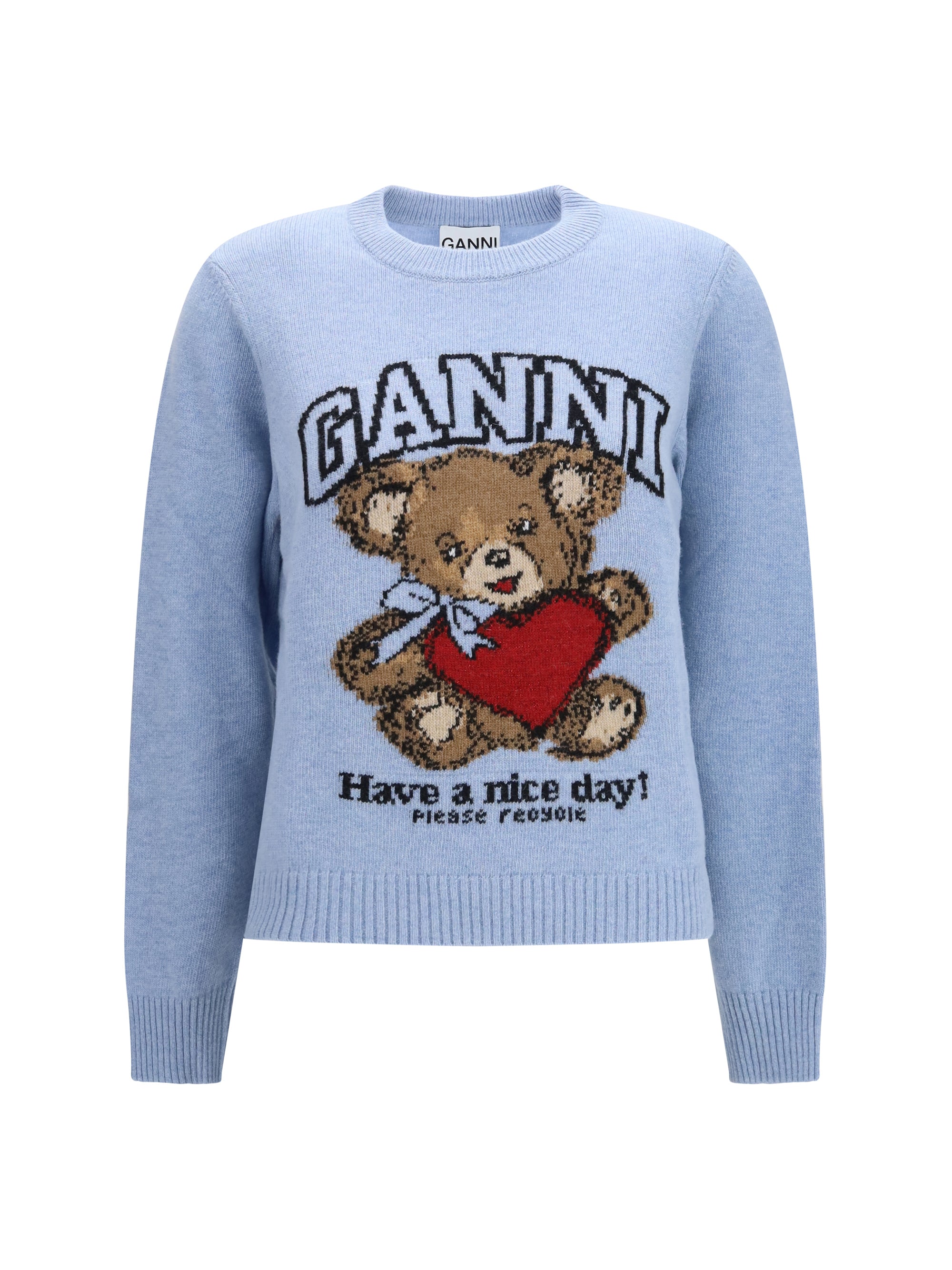 wool graphic sweater