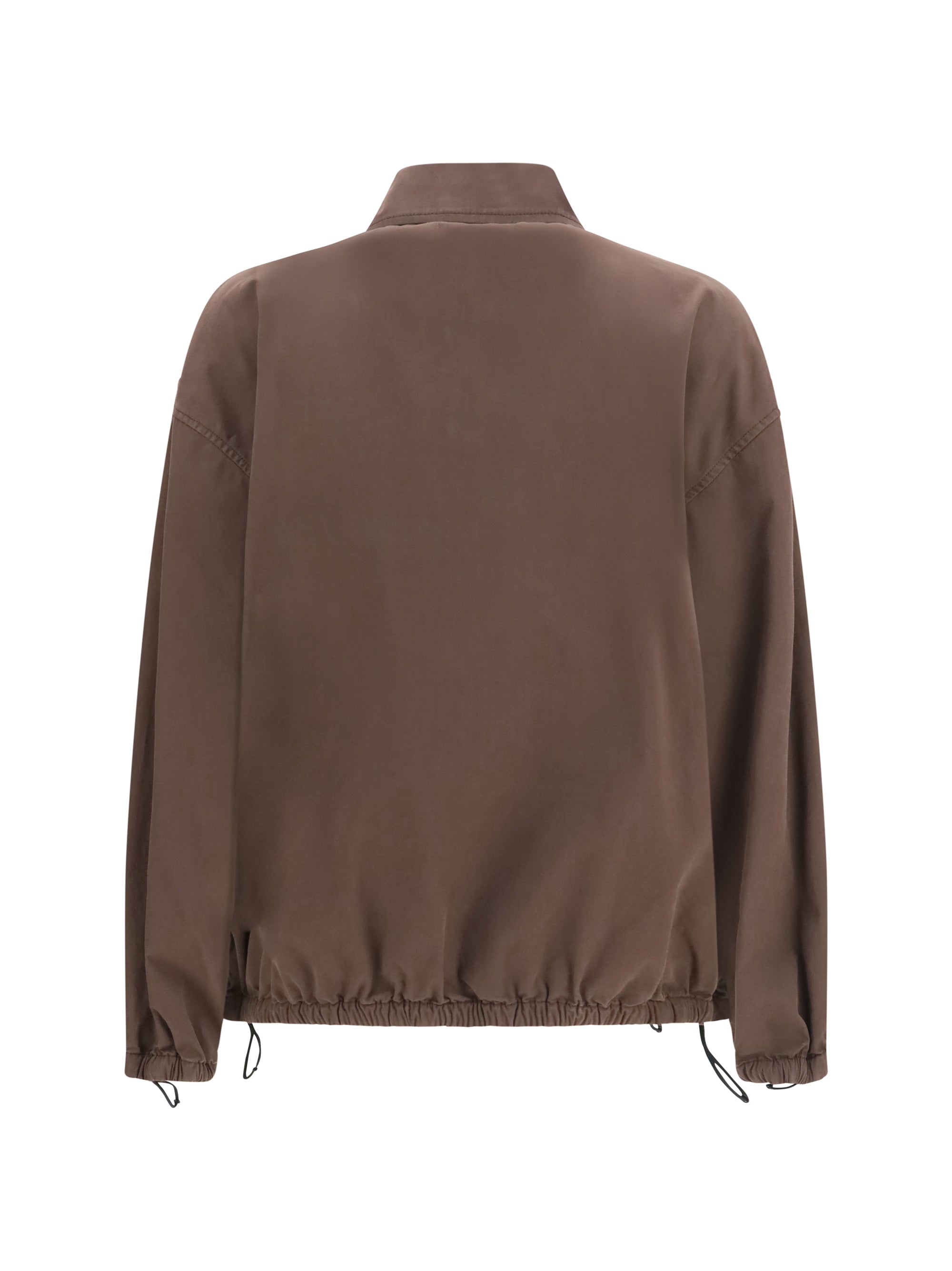 gabardine jacket with zip