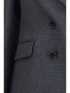 double-breasted wool blazer
