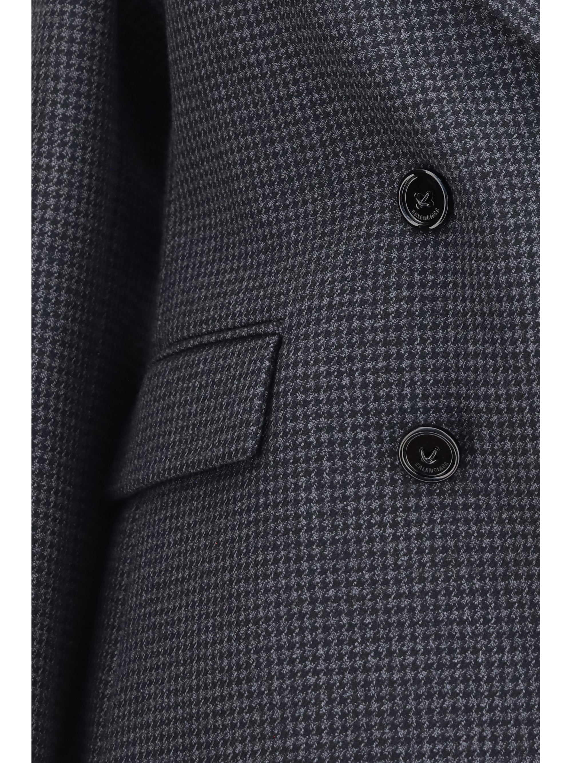 double-breasted wool blazer