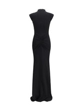 JACQUEMUS S black long alba dress