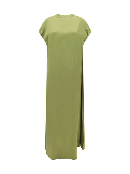 DRIES VAN NOTEN M satin long dress