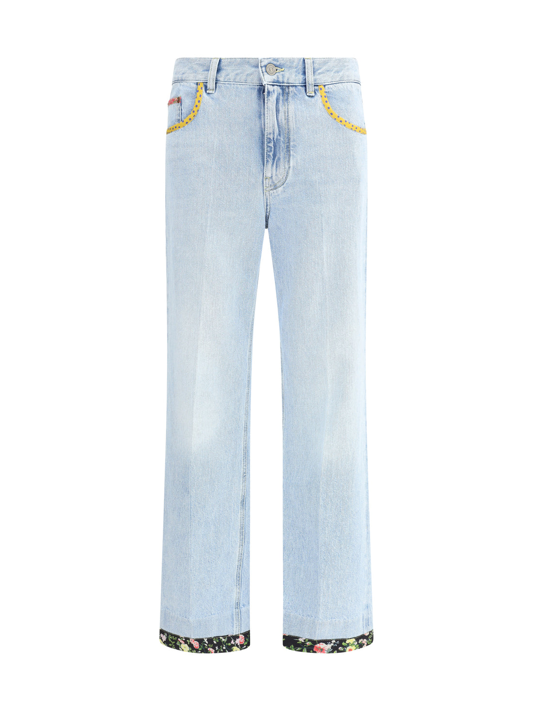 VALENTINO 27 floral edge jeans
