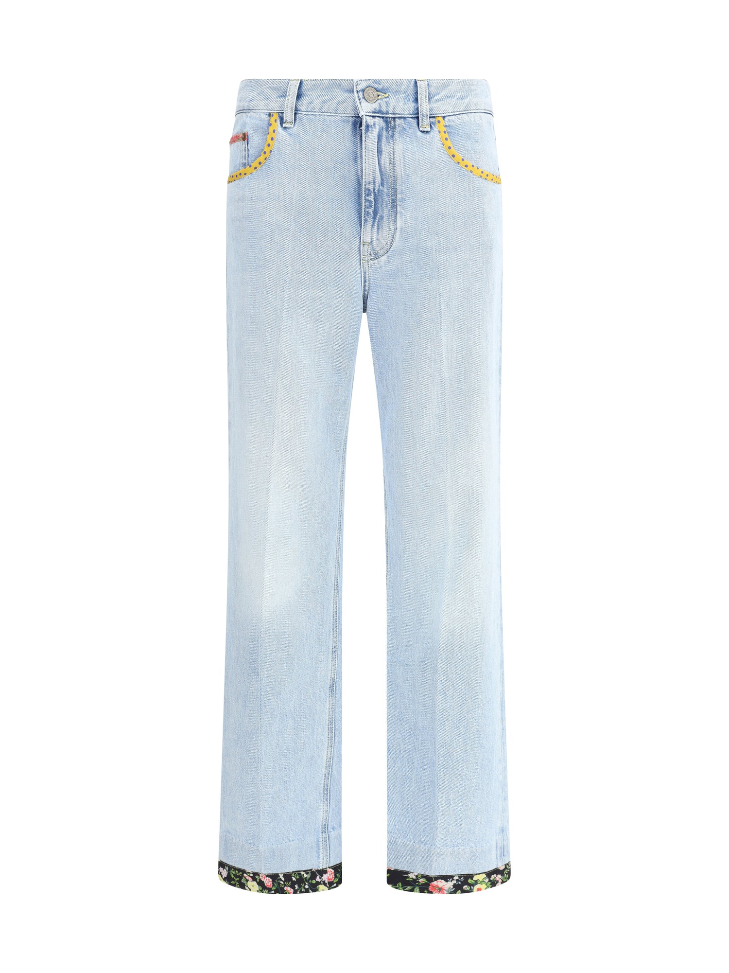 VALENTINO 27 floral edge jeans