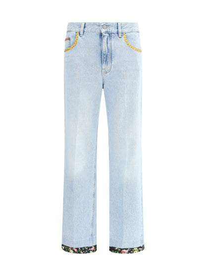 VALENTINO 27 floral edge jeans