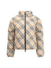 BURBERRY S check down jacket