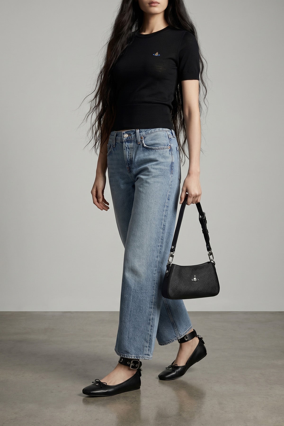 tasha metallic pu shoulder bag