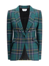ALEXANDER MCQUEEN 44 check patterned blazer