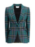 ALEXANDER MCQUEEN 44 check patterned blazer