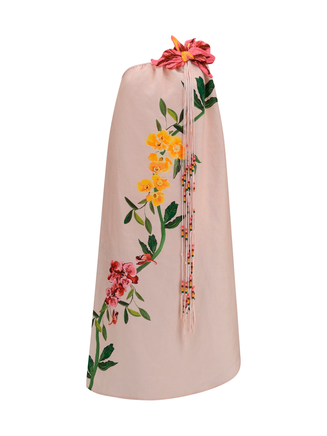 FARM RIO XS one-shoulder maxi dress