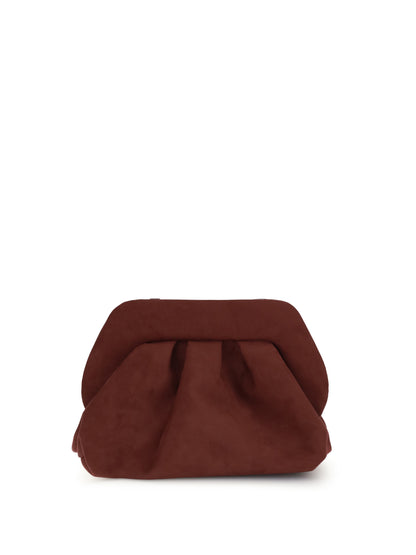 THEMOIRÈ OS bios suede clutch bag