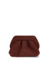 THEMOIRÈ OS bios suede clutch bag