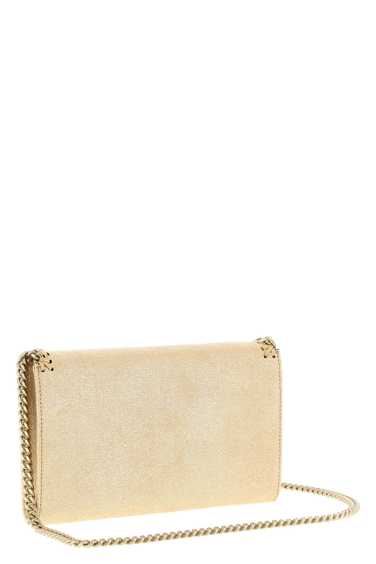 chain wallet in shaggy deer vegan fabric