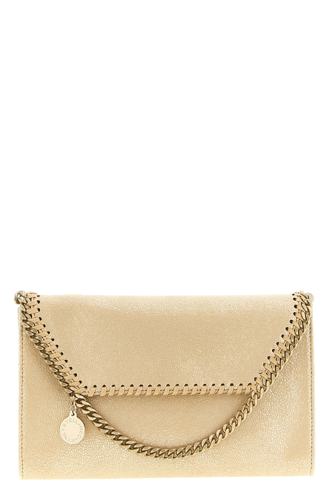 STELLA MCCARTNEY OS chain wallet in shaggy deer vegan fabric