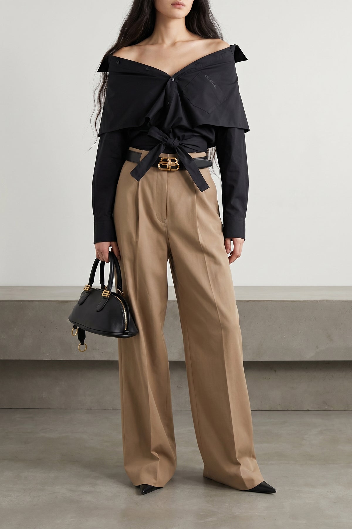 bb thin leather belt
