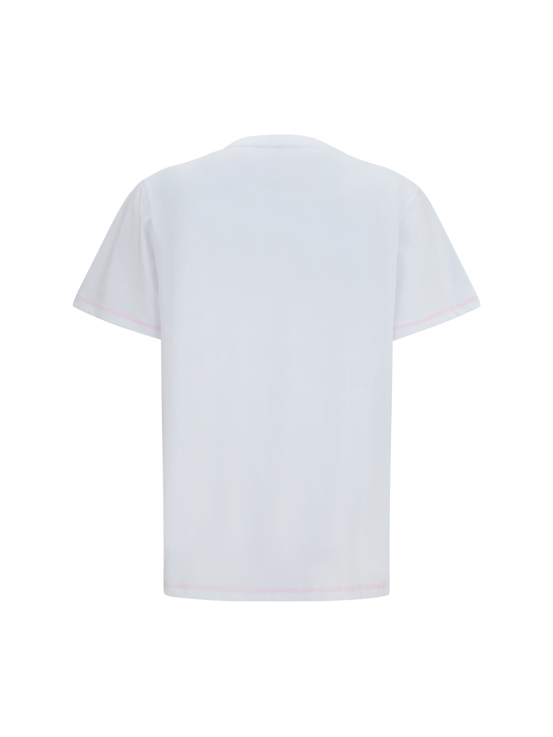 GANNI L cotton raspberry t-shirt