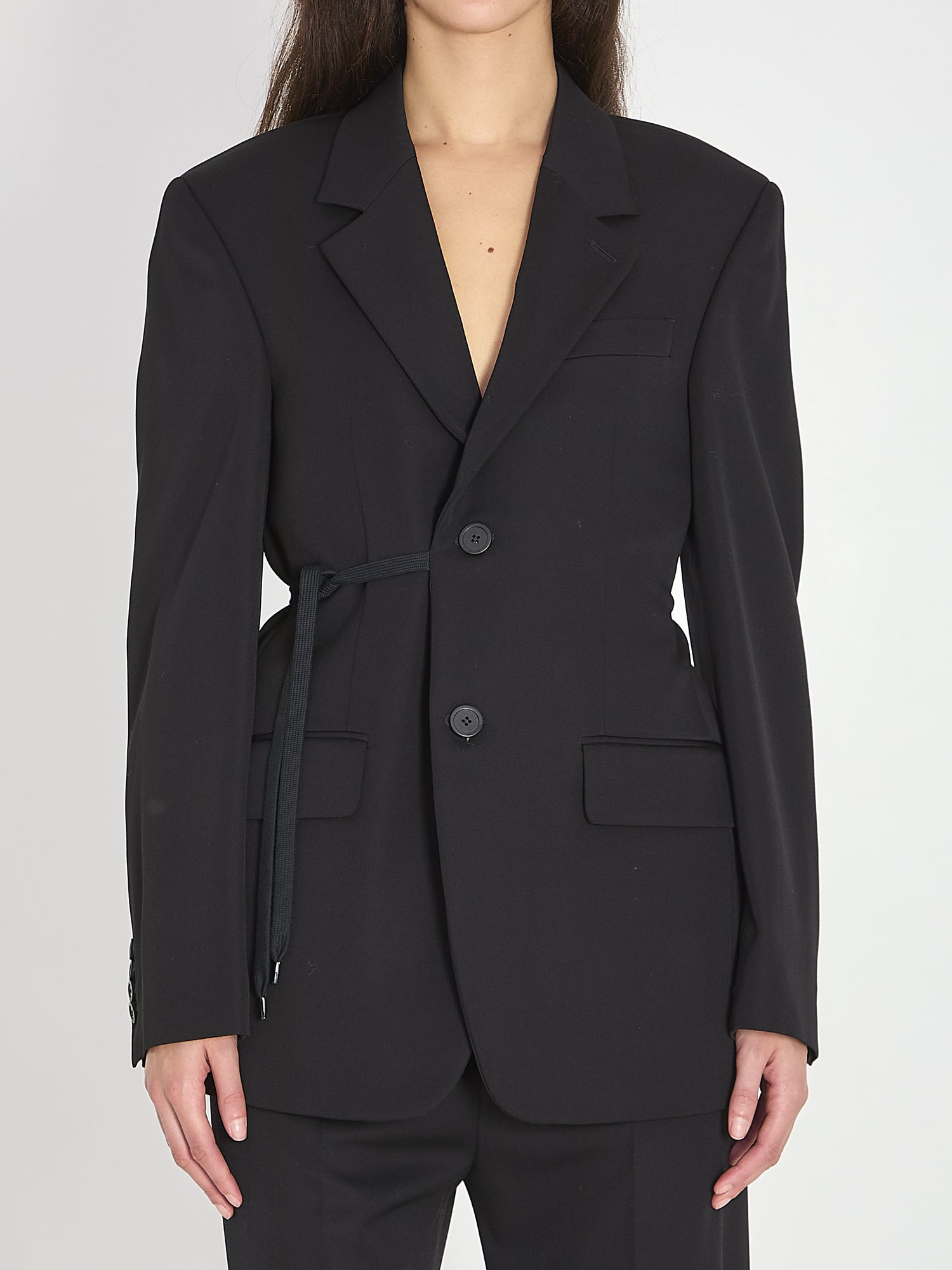 BALENCIAGA 36 tailored wrap jacket
