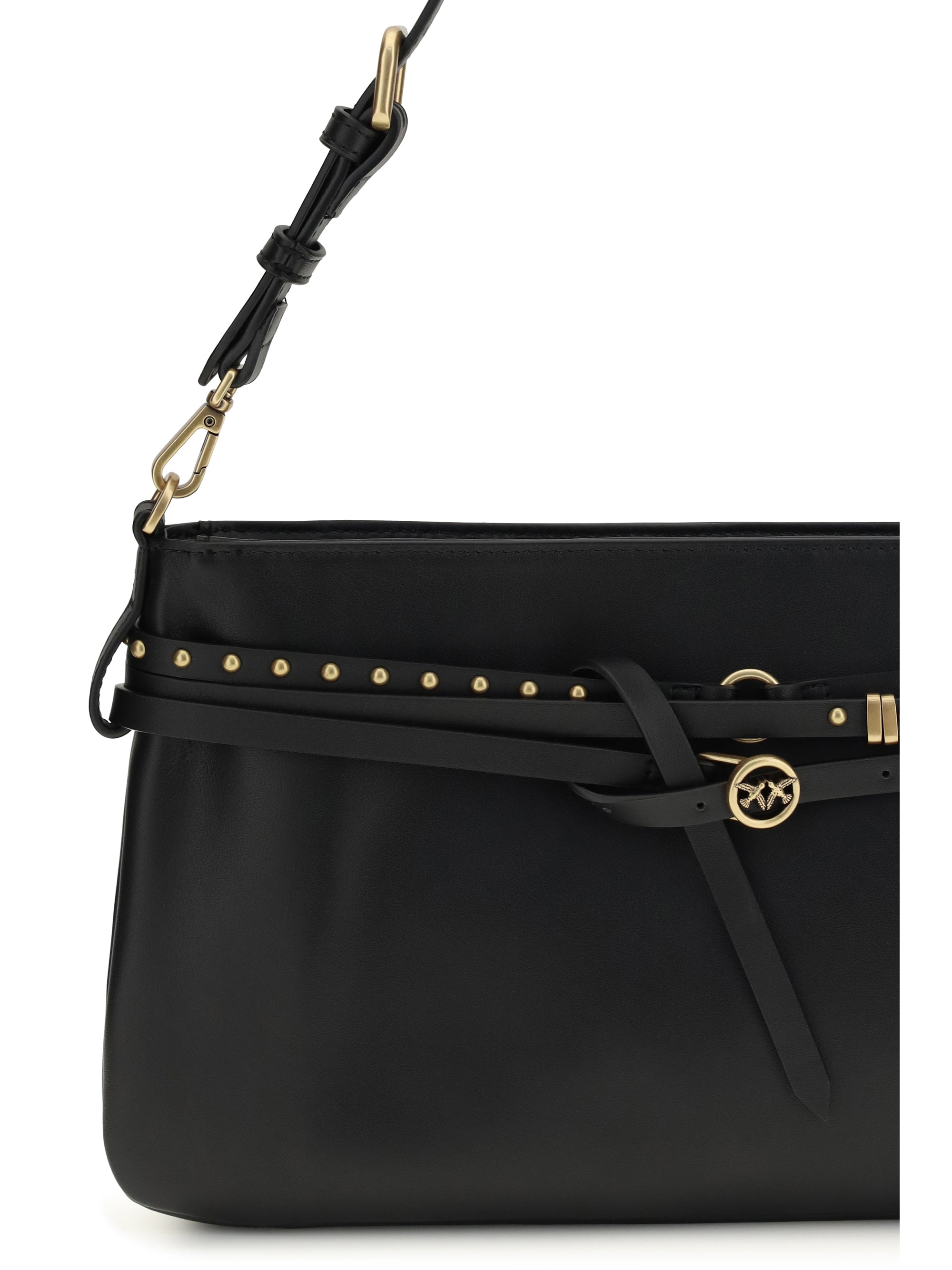 PINKO OS leather shoulder bag
